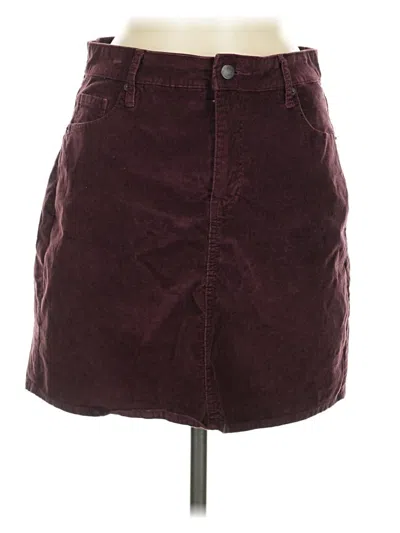 Pre-owned Old Navy Casual Skirt In Burgundy