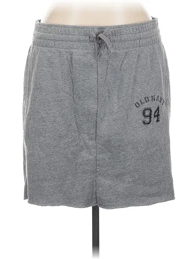Pre-owned Old Navy Casual Skirt In Gray