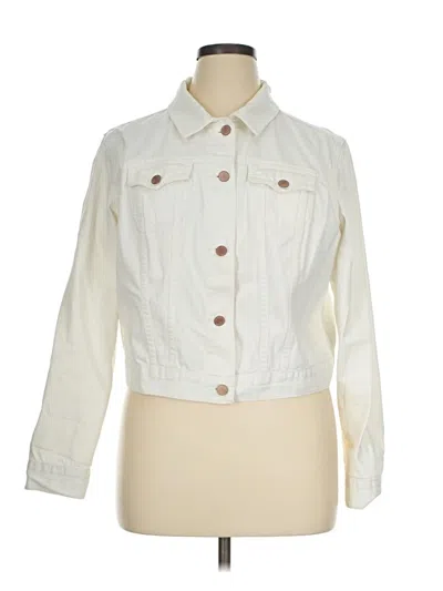 Pre-owned Old Navy Denim Jacket In Ivory