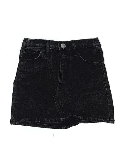 Pre-owned Old Navy Kids' Denim Skirt In Black