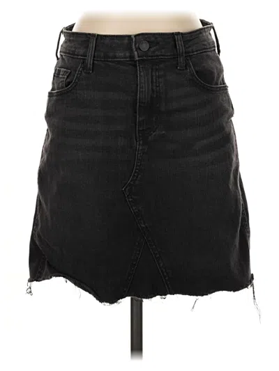 Pre-owned Old Navy Denim Skirt In Black