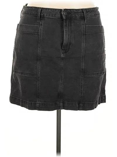 Pre-owned Old Navy Denim Skirt In Black