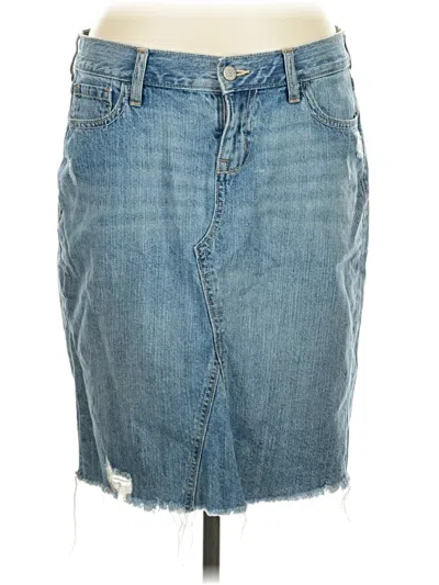 Pre-owned Old Navy Denim Skirt In Blue