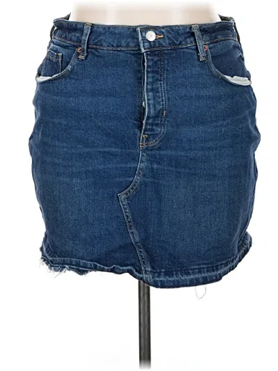 Pre-owned Old Navy Denim Skirt In Blue