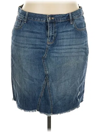 Pre-owned Old Navy Denim Skirt In Blue