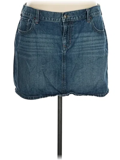 Pre-owned Old Navy Denim Skirt In Blue