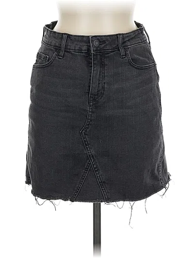 Pre-owned Old Navy Denim Skirt In Gray