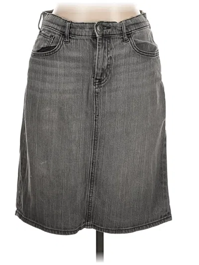 Pre-owned Old Navy Denim Skirt In Gray