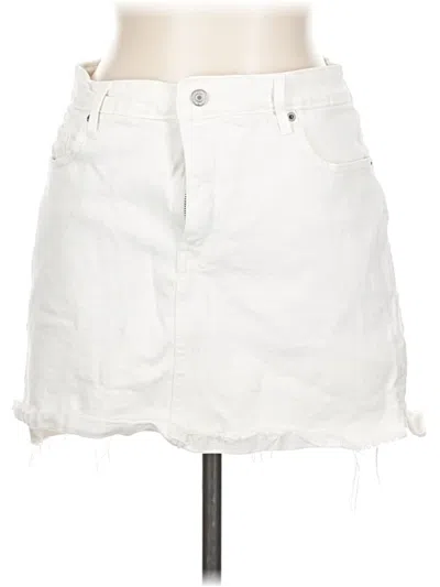 Pre-owned Old Navy Denim Skirt In White