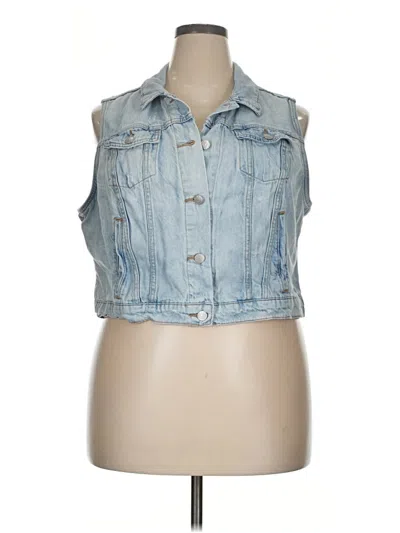 Pre-owned Old Navy Denim Vest In Blue