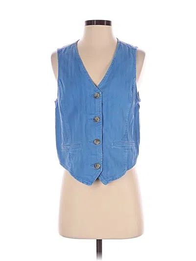 Pre-owned Old Navy Denim Vest In Blue