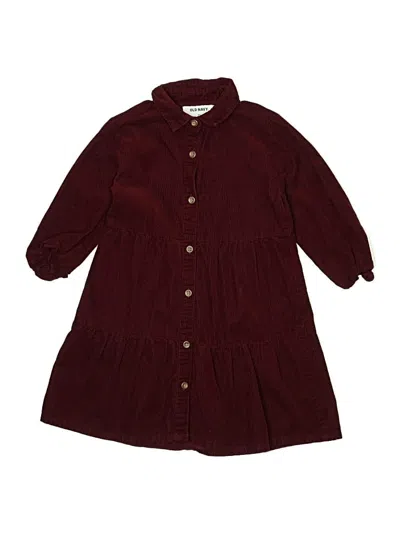 Pre-owned Old Navy Kids' Dress In Burgundy