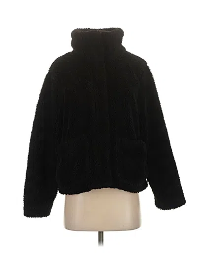 Pre-owned Old Navy Faux Fur Jacket In Black