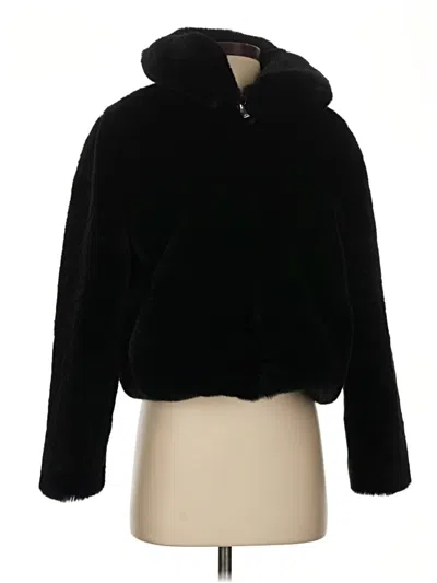 Pre-owned Old Navy Faux Fur Jacket In Black