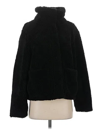 Pre-owned Old Navy Faux Fur Jacket In Black