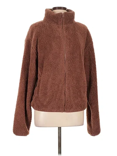 Pre-owned Old Navy Faux Fur Jacket In Brown