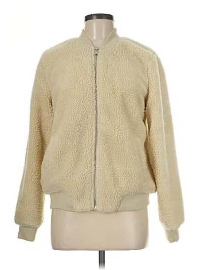 Pre-owned Old Navy Faux Fur Jacket In Ivory