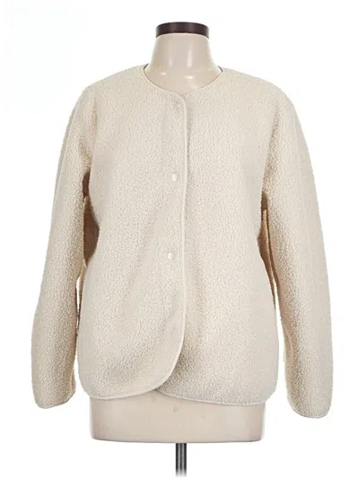 Pre-owned Old Navy Faux Fur Jacket In White