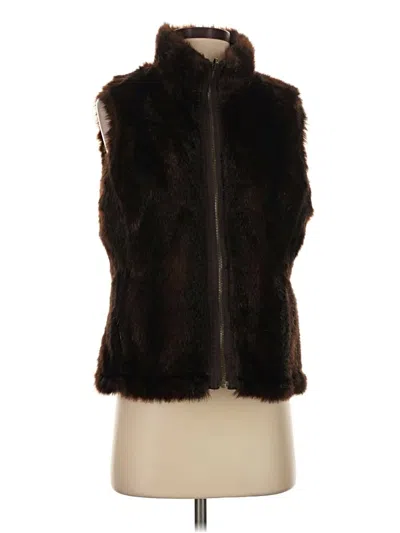 Pre-owned Old Navy Faux Fur Vest In Brown