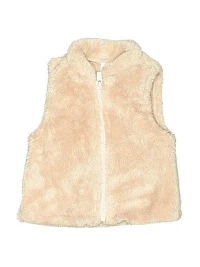 Pre-owned Old Navy Babies' Faux Fur Vest In Ivory