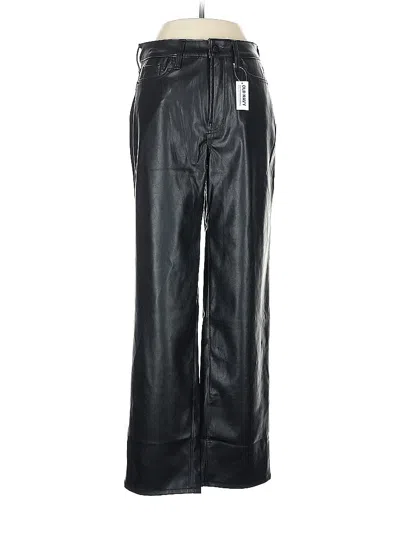 Old Navy Faux Leather Pants In Black