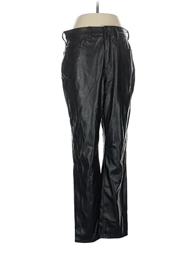 Pre-owned Old Navy Faux Leather Pants In Black