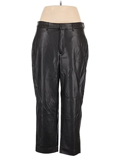 Pre-owned Old Navy Faux Leather Pants In Black
