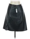 Old Navy Faux Leather Skirt In Black