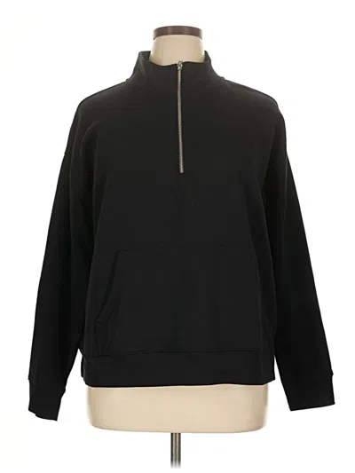 Pre-owned Old Navy Fleece Jacket In Black