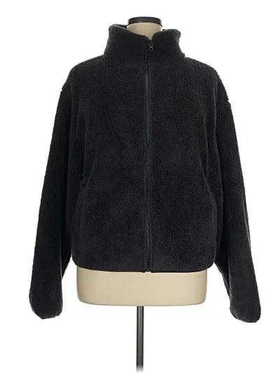 Pre-owned Old Navy Fleece Jacket In Black