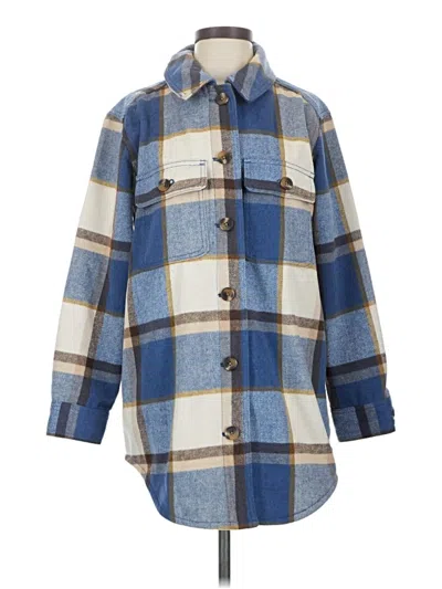 Pre-owned Old Navy Fleece Jacket In Blue