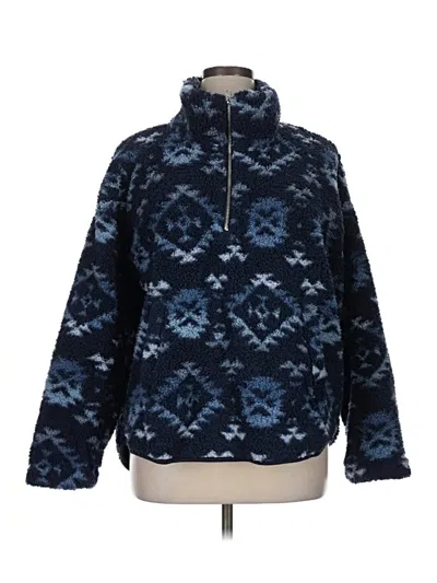 Pre-owned Old Navy Fleece Jacket In Blue