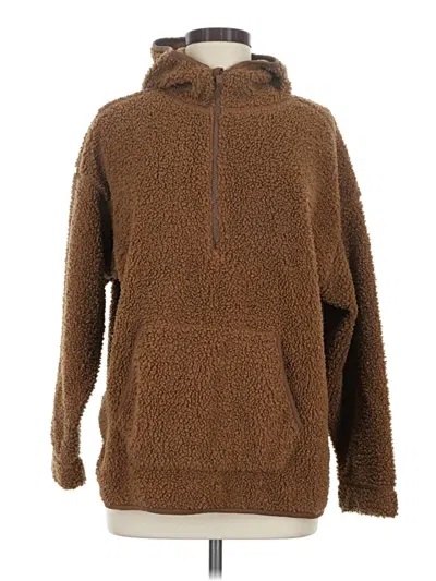 Pre-owned Old Navy Fleece Jacket In Brown