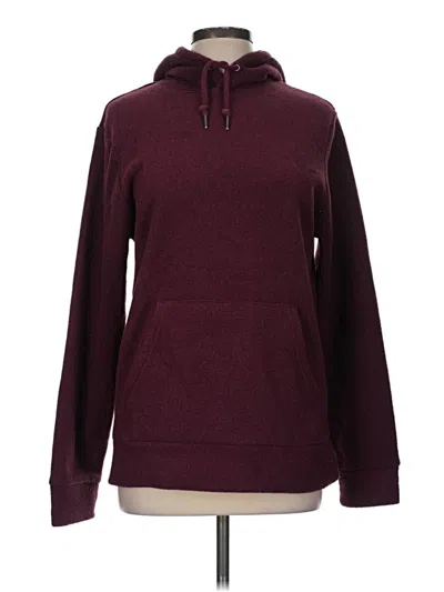 Pre-owned Old Navy Fleece Jacket In Burgundy