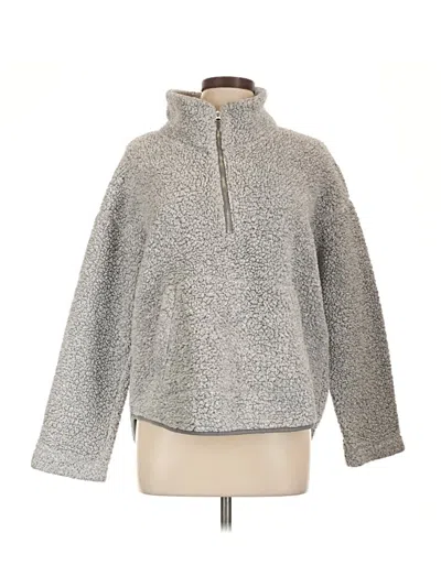 Pre-owned Old Navy Fleece Jacket In Gray