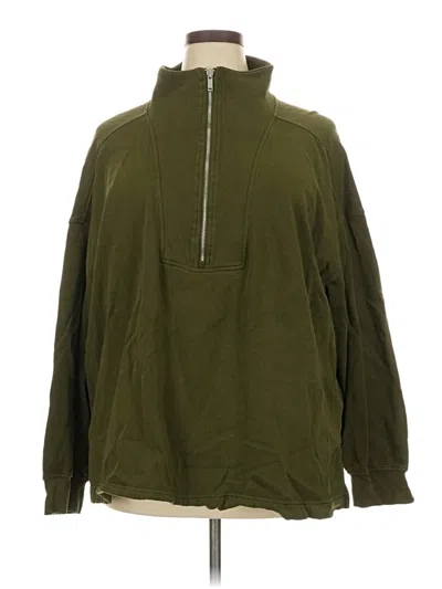 Pre-owned Old Navy Fleece Jacket In Green