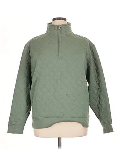 Pre-owned Old Navy Fleece Jacket In Green