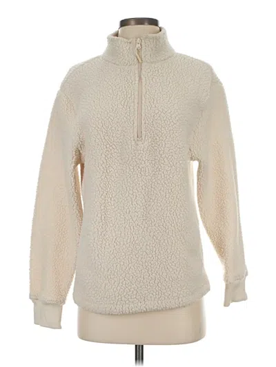 Pre-owned Old Navy Fleece Jacket In Ivory