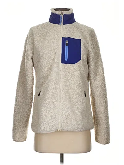 Pre-owned Old Navy Fleece Jacket In Ivory