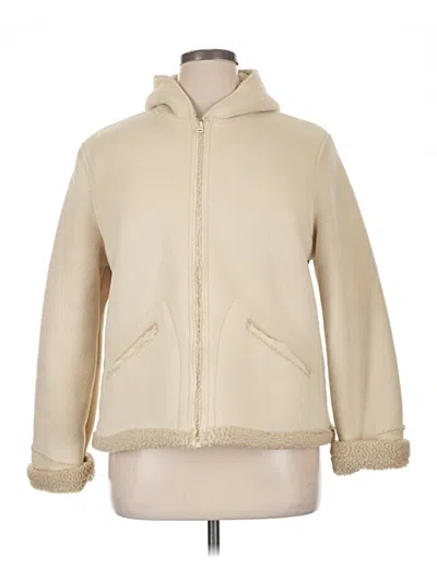 Pre-owned Old Navy Fleece Jacket In Ivory