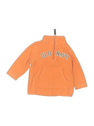 Pre-owned Old Navy Babies' Fleece Jacket In Orange
