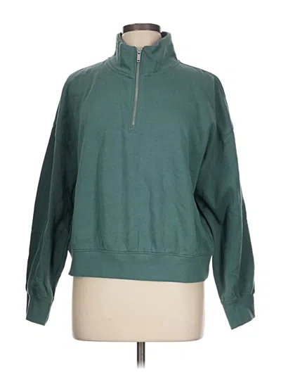 Pre-owned Old Navy Fleece Jacket In Teal