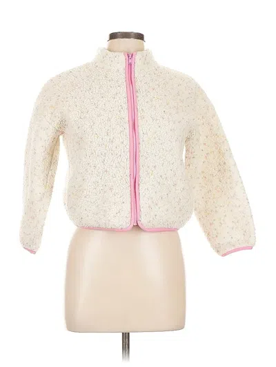 Pre-owned Old Navy Fleece Jacket In White