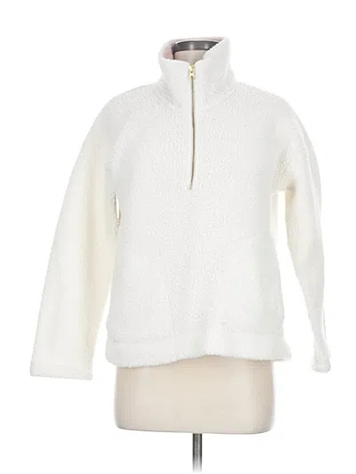 Pre-owned Old Navy Fleece Jacket In White