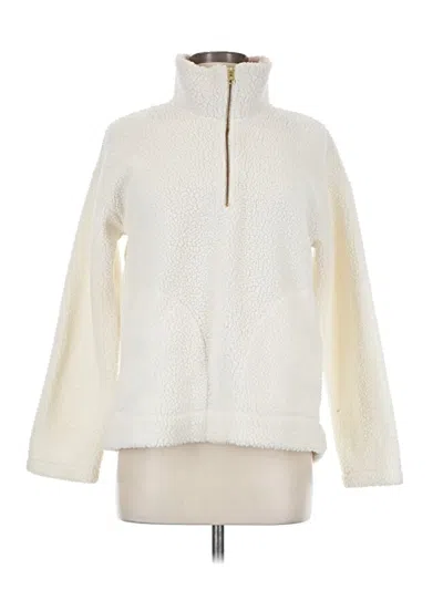 Pre-owned Old Navy Fleece Jacket In White