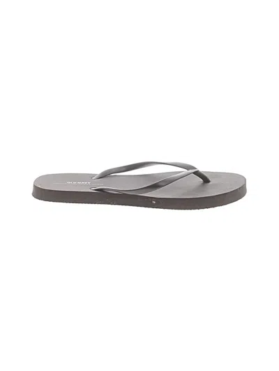 Pre-owned Old Navy Flip Flops In Gray
