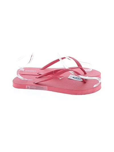 Pre-owned Old Navy Flip Flops In Red