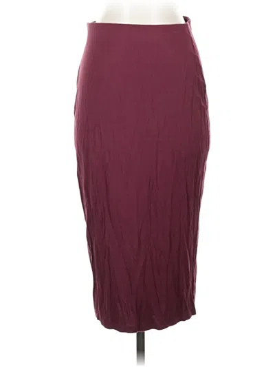 Pre-owned Old Navy Formal Skirt In Burgundy