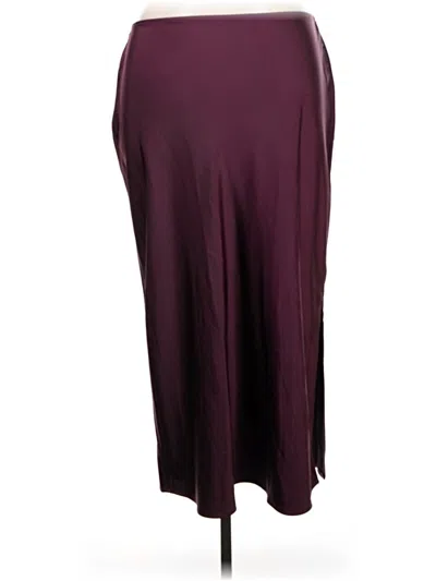 Pre-owned Old Navy Formal Skirt In Burgundy