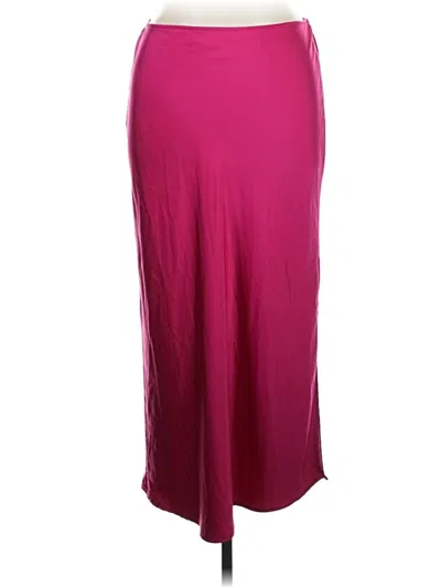 Pre-owned Old Navy Formal Skirt In Burgundy